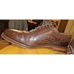 Men's Brogue Leather Oxford Dress Shoes by Chapman & Moore made n Eng US 11 Lace
